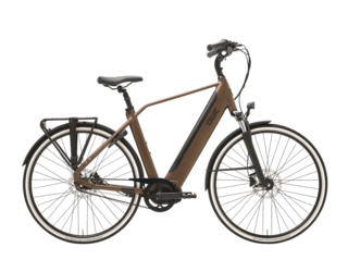 Qwic E-bike Premium i MN7+ Belt Heren Middenmotor Walnut brown
