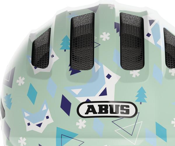 Abus Smiley 3.0 M green nordic shiny kinder helm 2