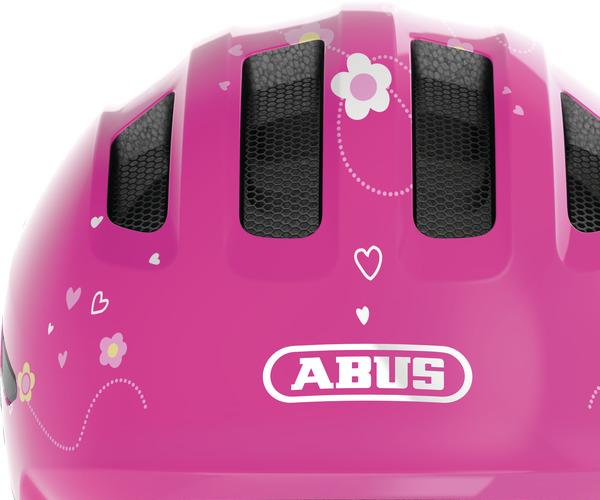Abus Smiley 3.0 S pink butterfly shiny kinder helm 2