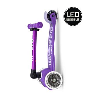 Mini Micro DeLuxe inklapbaar Led paars step