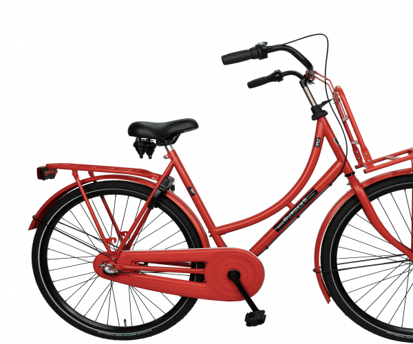 Burgers Pick-Up staal N7 50cm signaal-rood Dames Transportfiets