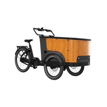 Cangoo Buckle Up zwart-naturel elektrische bakfiets
