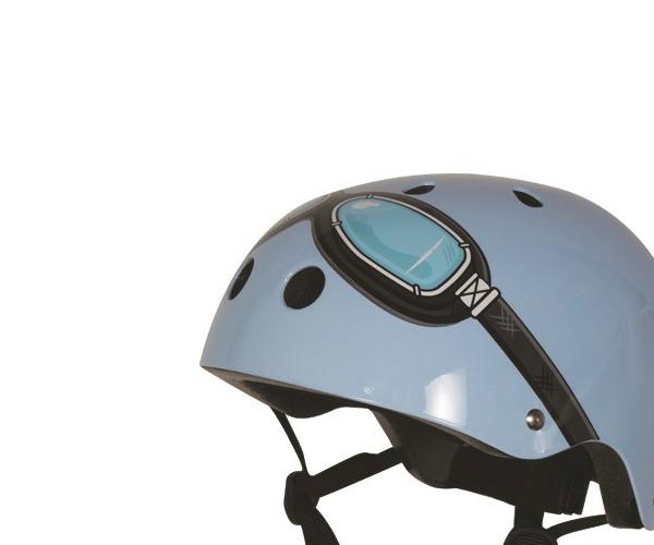 Kiddimoto blue goggle Medium helm