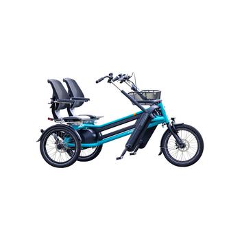 Van Raam Fun2Go Duofiets turkooisblauw driewieler tandem