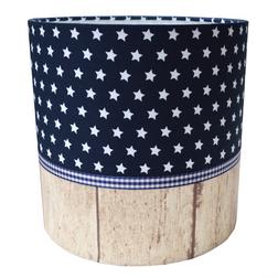 Lampenkap marine/ steigerhout look
