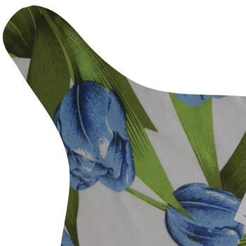 Hoodie tulpen blauw zadeldekje