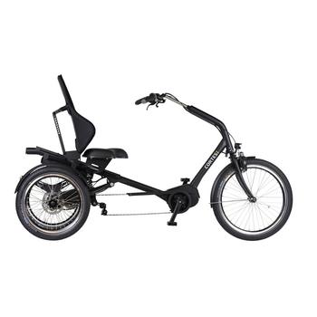 Huka Cortes 8-speed matzwart elektrische volwassen driewieler