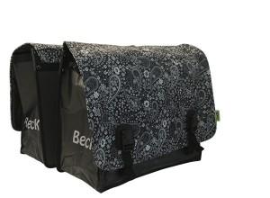 Beck Big blackish pattern bisonyl Dubbele Fietstas