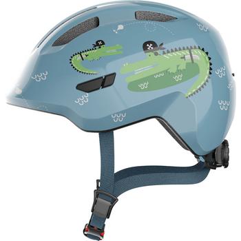 Abus Smiley 3.0 M blue croco shiny kinder helm