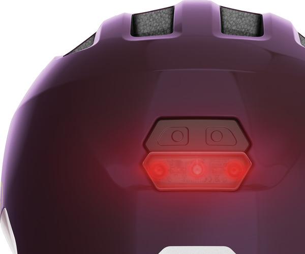 Abus Smiley 3.0 ACE LED S royal purple kinder helm 3