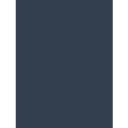 Hoeslaken marine blauw effen