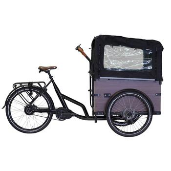 Altec Xcient Enviolo HD glanszwart elektrische bakfiets