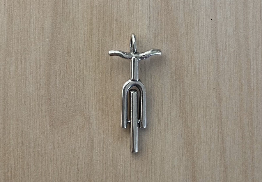Tourfiets zilver recht
