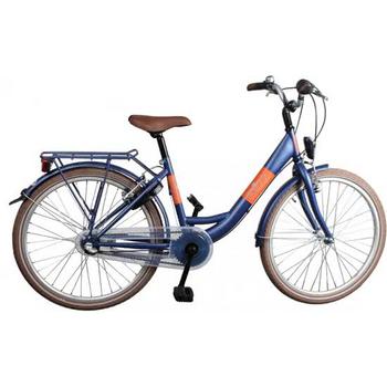 Bike Fun Blizz 24inch N3 mat-blauw meisjesfiets