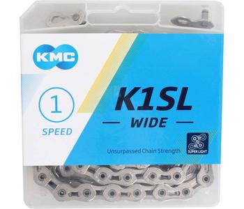 KMC ketting K1SL 1/8 wide silver 100s