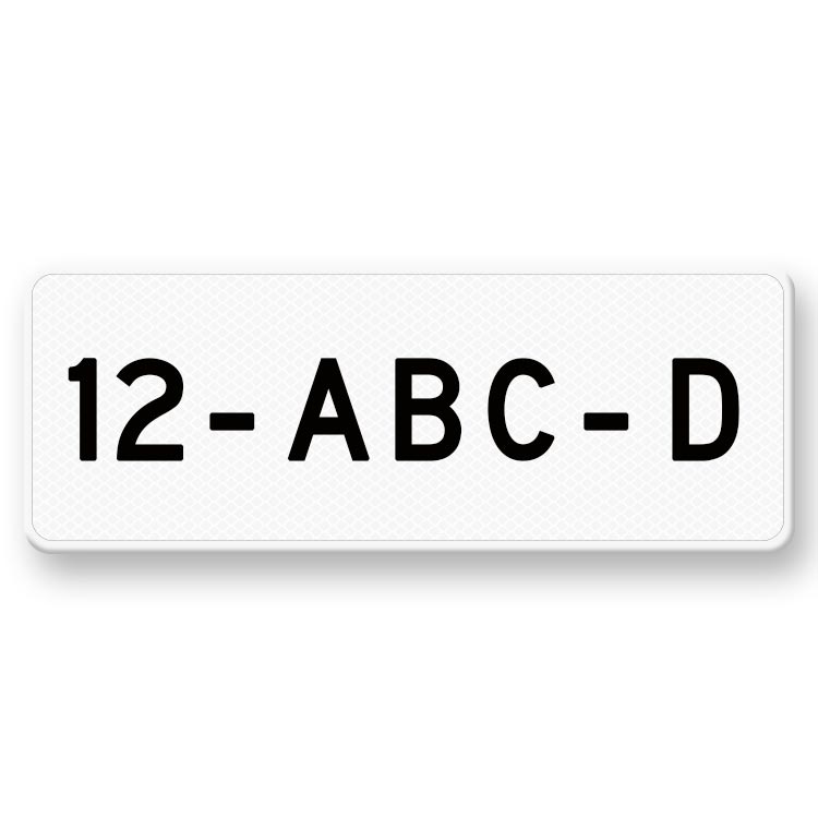 Verkeersbord RVV - OB309 Kenteken onderbord