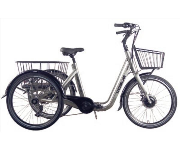 Vogue Tri-Velo grijs opvouwbare elektrische driewieler