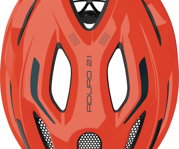 Abus Aduro 2.1 shrimp orange S allround fiets helm 4