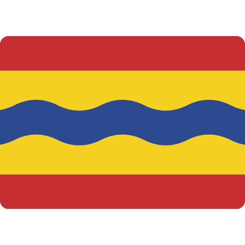 Sticker 'Overijsselse vlag' (5 stuks)