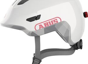 Abus Smiley 3.0 ACE LED S shiny white kinder helm