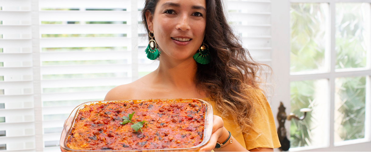 Recept: pom met kikkererwten, vol groentes en sojavrij