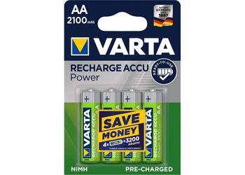 Varta batterij R6 AA oplaadbaar 2100mAh krt (4)