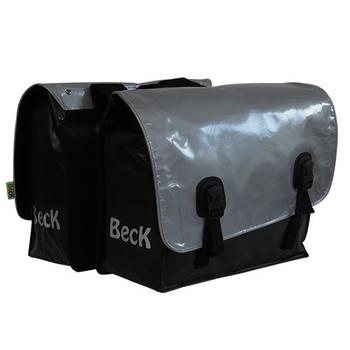 Beck Classic zwart-zilver dubbele fietstas