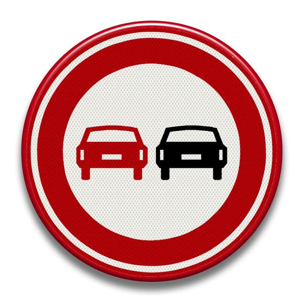  Verkeersbord RVV - F1 Verboden in te halen