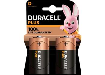 Duracell batterij Plus 100% extra life MN1300/LR20/D BP2