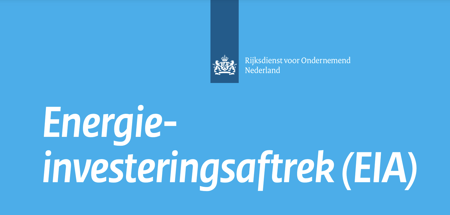 Investeren in energiebesparing? Denk aan de EIA subsidie!