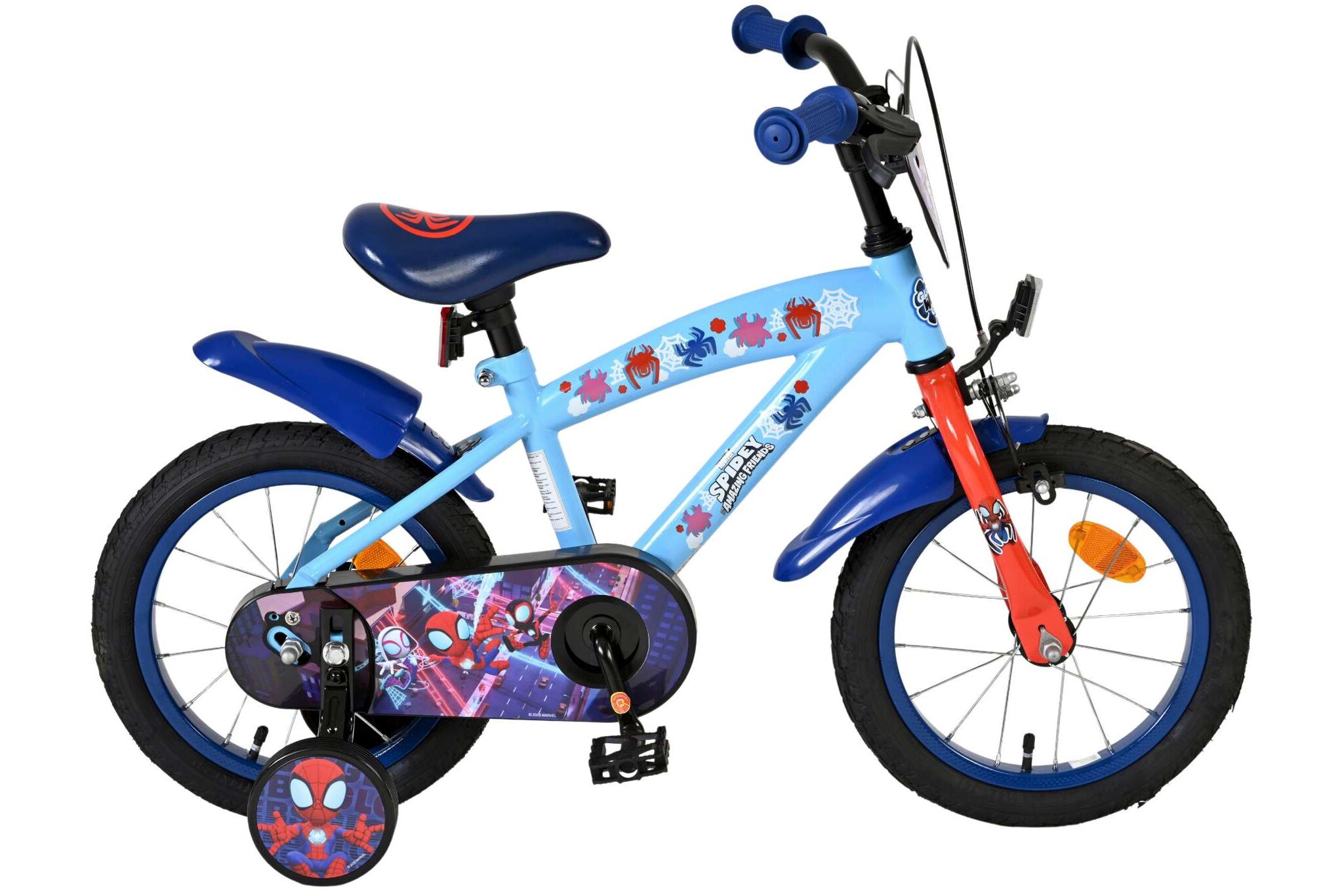Volare Marvel Spidey cruiser blauw 14inch Jongensfiets