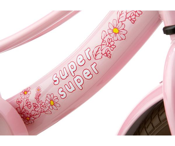 SuperSuper Lola 14inch roze-turquoise meisjes Transportfiets 2