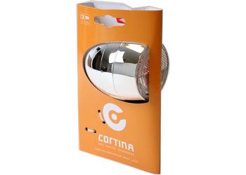 Cortina koplamp Amsterdam batterij chroom