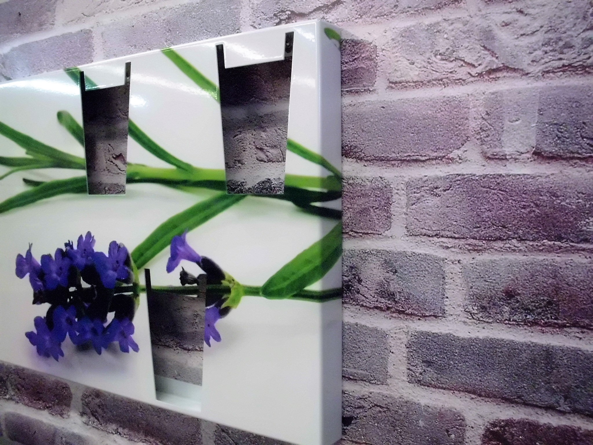 Tuinborden - Decoratiepaneel omgezette randen bloemen