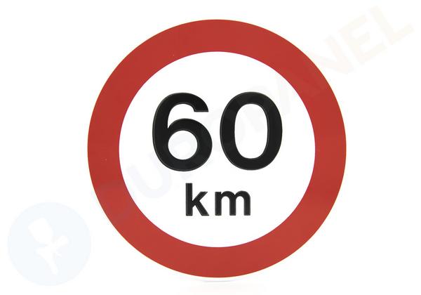 Snelheidsbord - Maximum snelheid 60 km per uur