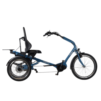 Huka Cortes 8-speed Bafang metallic blauw elektrische volwassen driewieler
