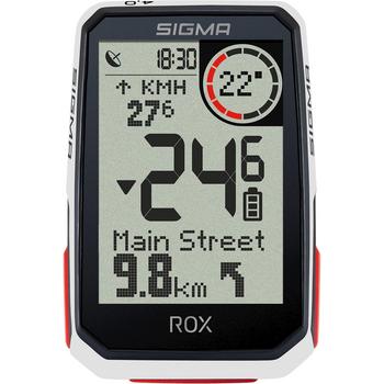 Sigma ROX 4.0 GPS White HR + sensoren top mount set