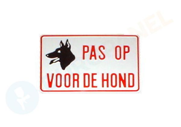 Waarschuwingsbord - Pas op voor de hond (pictogram)