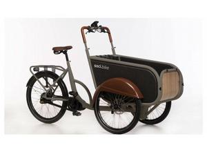 Soci.bike Family Cargo grijs elektrische bakfiets