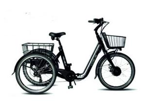 Vogue Tri-Velo zwart opvouwbare elektrische driewieler
