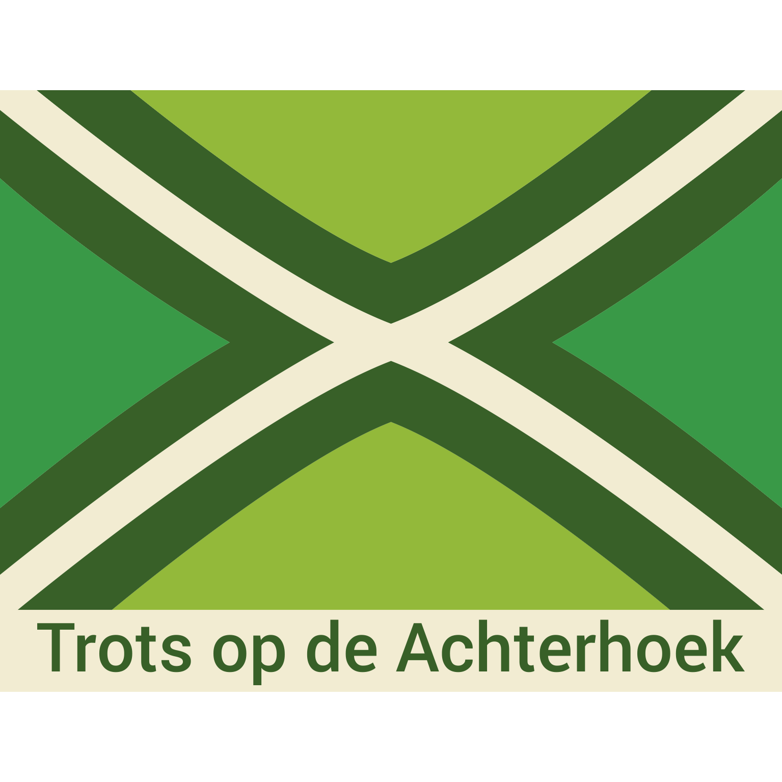 Trots op de Achterhoek - Vlag sticker (per 5 stuks)