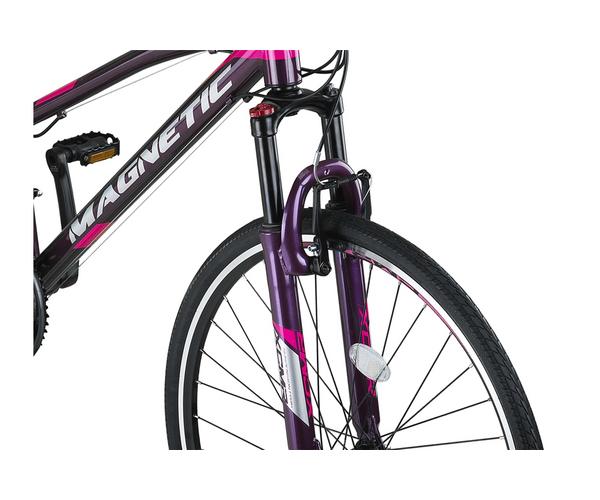 Altec Magnetic Trekking 28inch paars-grijs-roze 52cm dames Sport Hybride-4
