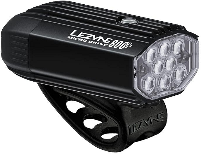 LEZYNE MICRO DRIVE 800+ FRONT SATIN BLACK