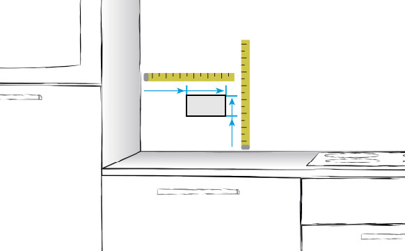 Blauw Luchtpost Grof Hoe inmeten? | Pimp Your Kitchen