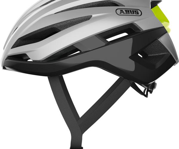 Abus Stormchaser S gleam silver race helm