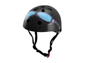 Kiddimoto black goggle Medium helm