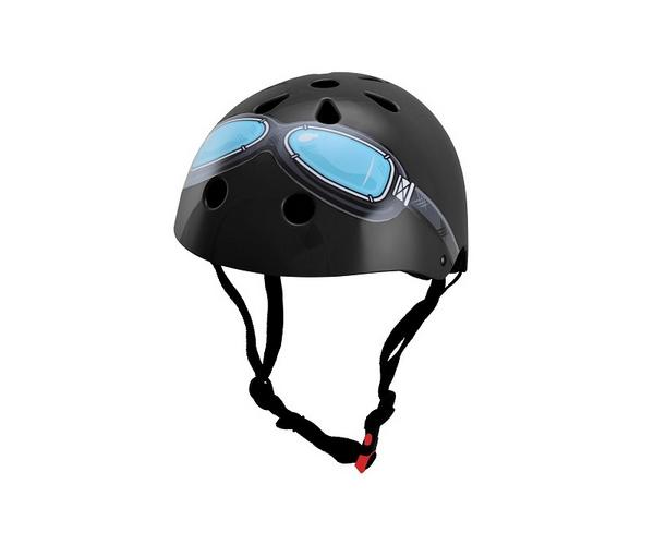 Kiddimoto black goggle Small helm