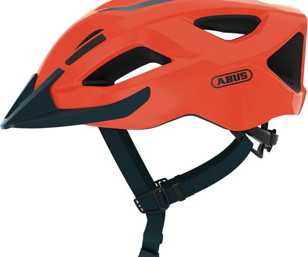 Abus Aduro 2.1 shrimp orange S allround fiets helm 5