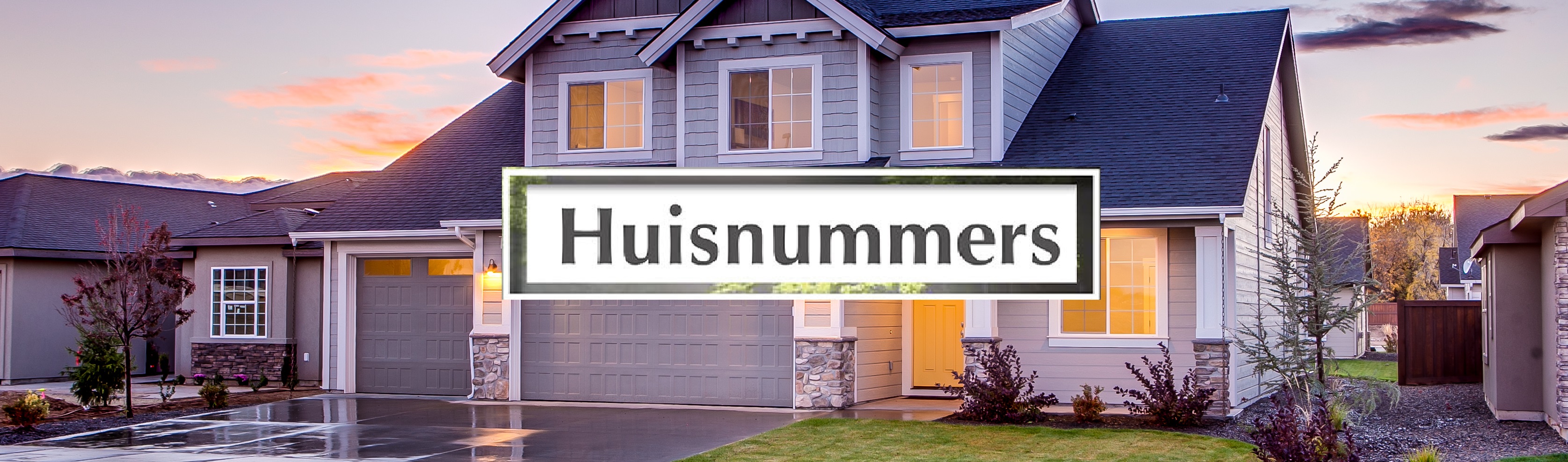 Huisnummers - huisnummerborden - huisnummerbordjes