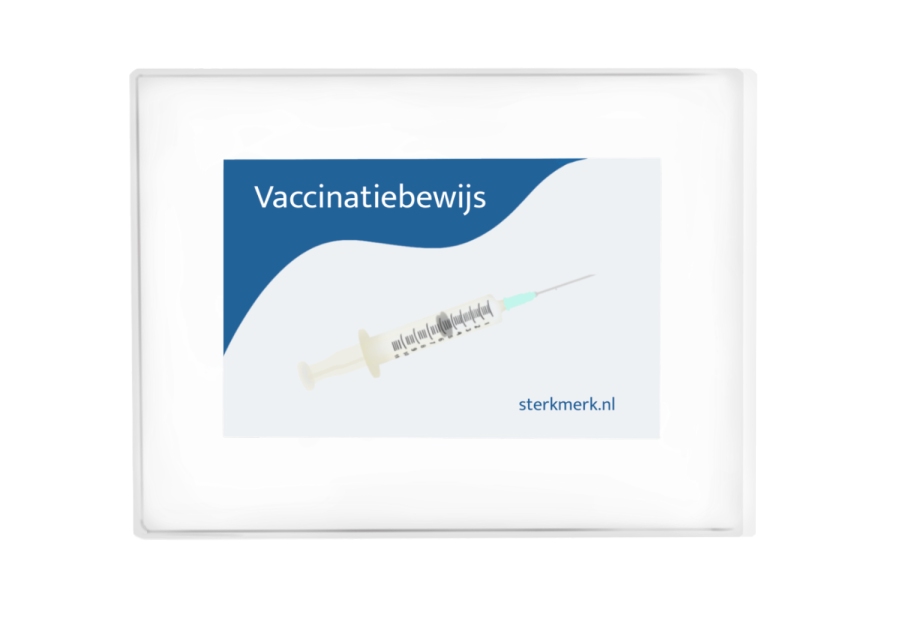 Hoesje vaccinatiebewijs GGD bedrukt